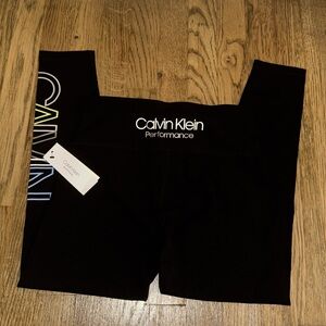 Calvin Klein Women's Black Performance Stretch Leggings